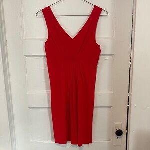 LOFT Vibrant Red Sleeveless Mini Dress